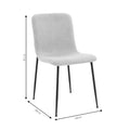 Scaun Gratify de tesatura crem-lacuit, negru, 58x44 cm, foto produs 8