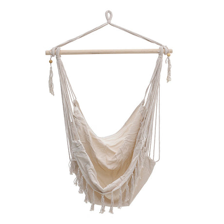 Scaun hamac Ambition stofa, bej, 100x80x130 cm
