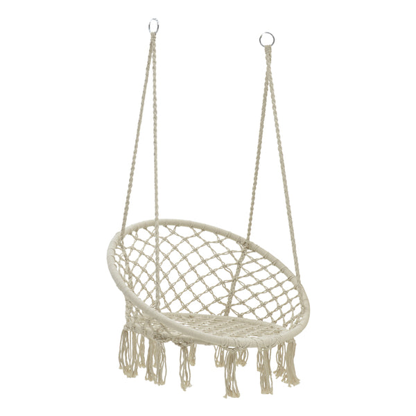 Scaun hamac Eventful rope, bej, 82x82x133 cm