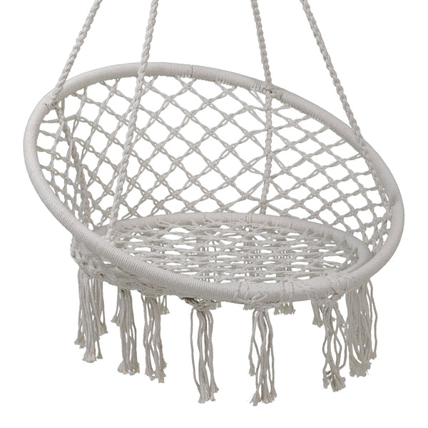 Scaun hamac Eventful rope, bej, 82x82x133 cm