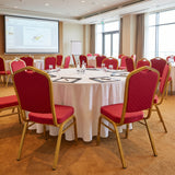 Scaun Hilton pentru conferinta si evenimente, Rosu - Albastru, 45x51x96 cm - Rosu