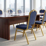 Scaun Hilton pentru conferinta si evenimente, Rosu - Albastru, 45x51x96 cm - Albastru