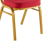 Scaun Hilton pentru conferinta si evenimente, Rosu - Albastru, 45x51x96 cm - Rosu