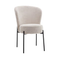 Scaun Houlian tesatura Crem, 46x66x89 cm