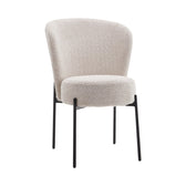 Scaun Houlian tesatura Crem, 46x66x89 cm