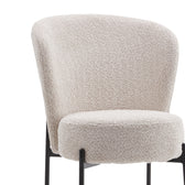 Scaun Houlian tesatura, Crem, 46x66x89 cm, imagine suplimentara