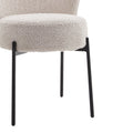 Scaun Houlian tesatura, Crem, 46x66x89 cm, detaliu produs