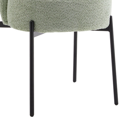 Scaun Houlian Verde stofa, 46x66x89 cm, detaliu produs
