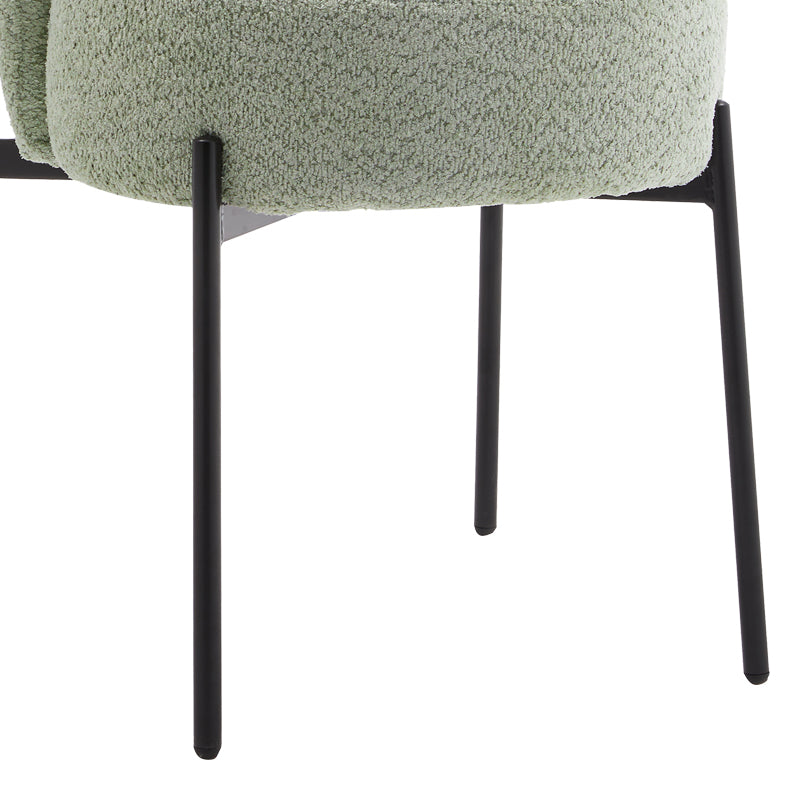 Scaun Houlian Verde stofa, 46x66x89 cm, detaliu produs