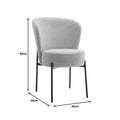Scaun Houlian Verde stofa, 46x66x89 cm, perspectiva suplimentara