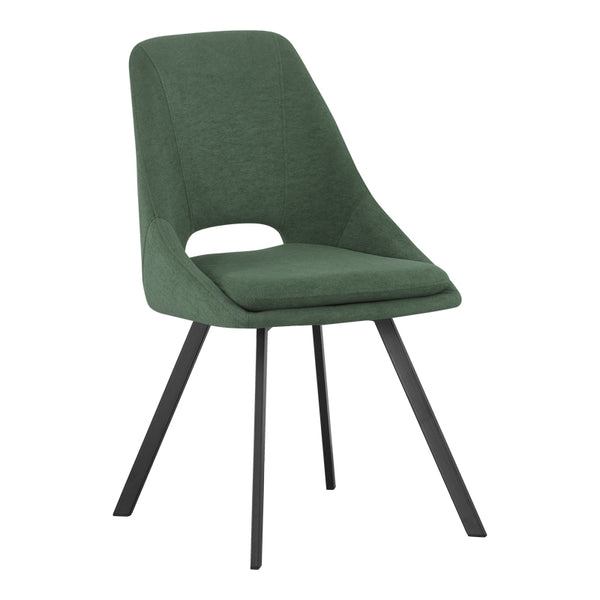 Scaun Initiate, verde-negru, 48x57x85 cm