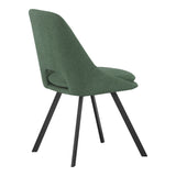Scaun Initiate, verde-negru, 48x57x85 cm