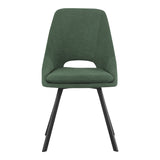 Scaun Initiate, verde-negru, 48x57x85 cm
