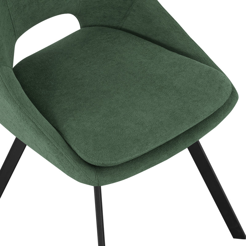 Scaun Initiate, verde-negru, 48x57x85 cm