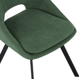 Scaun Initiate, verde-negru, 48x57x85 cm