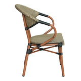 Scaun Isaia, Stofa, Nuc, 57x57x83 cm
