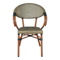 Scaun Isaia, Stofa, Nuc, 57x57x83 cm, imagine produs 4