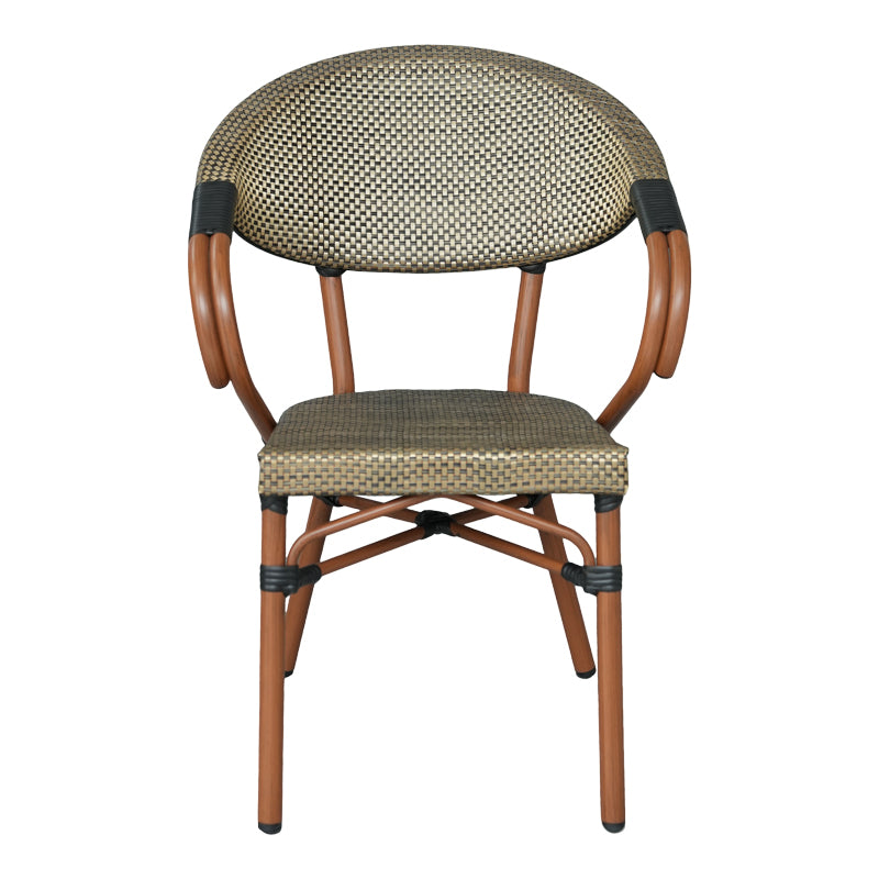 Scaun Isaia, Stofa, Nuc, 57x57x83 cm