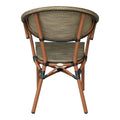 Scaun Isaia, Stofa, Nuc, 57x57x83 cm, imagine produs 5