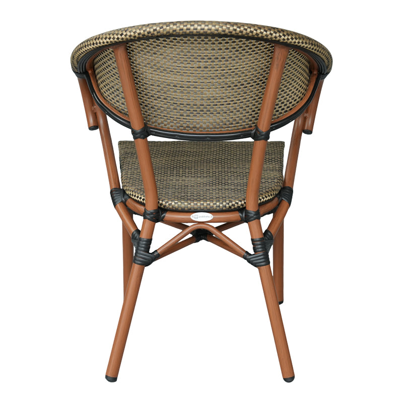 Scaun Isaia, Stofa, Nuc, 57x57x83 cm