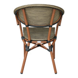 Scaun Isaia, Stofa, Nuc, 57x57x83 cm