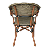 Scaun Isaia, Stofa, Nuc, 57x57x83 cm, imagine produs 5