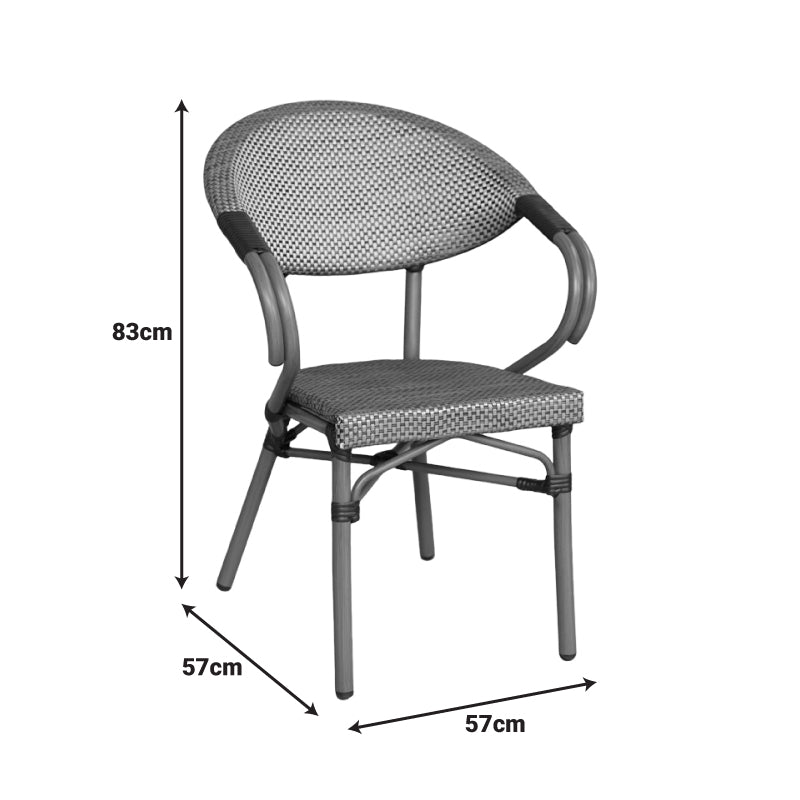 Scaun Isaia, Stofa, Nuc, 57x57x83 cm