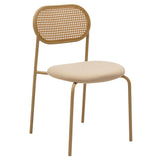 Scaun James, Negru - Natural, 50x46x79 cm - Natural