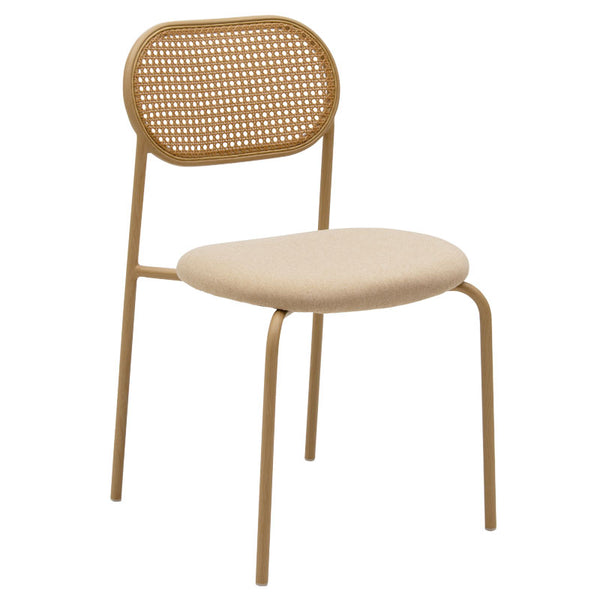 Scaun James, Negru - Natural, 50x46x79 cm