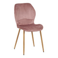 Scaun Jelour, Catifea, Picioare Metalice, 46x60x84 cm