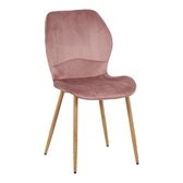 Scaun Jelour, Catifea, Picioare Metalice, 46x60x84 cm