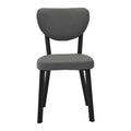 Scaun Joley Gri inchis catifea-negru metal, 45x39x86 cm, perspectiva suplimentara