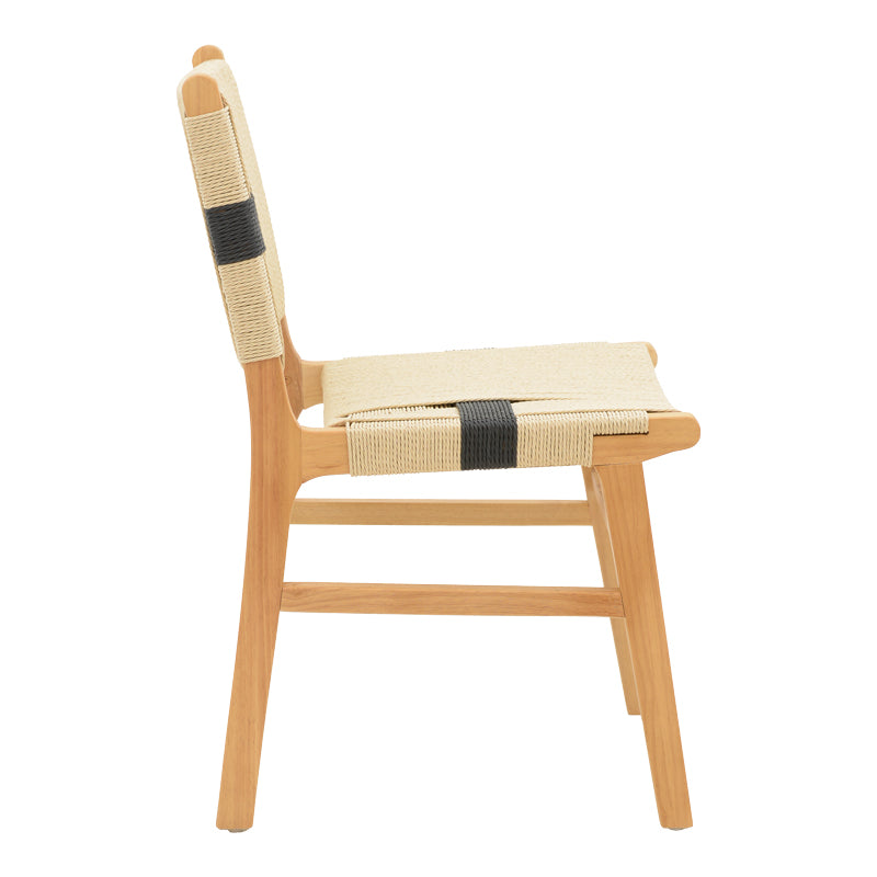 Scaun Julien din si sfoara 61x54x85 cm, Multicolor - Natural, 49x59 cm - Multicolor