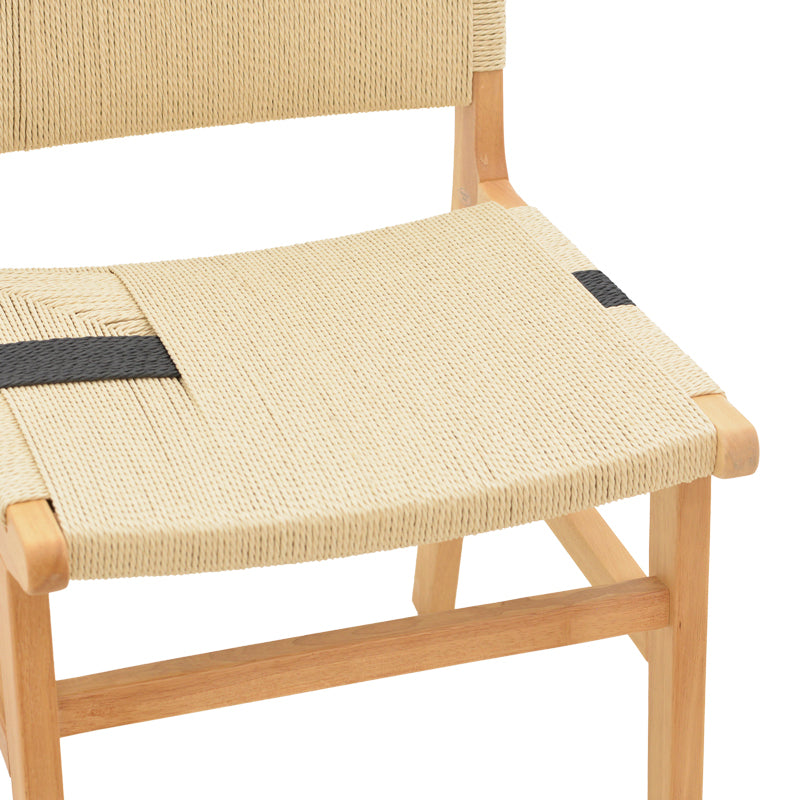 Scaun Julien din si sfoara 61x54x85 cm, Multicolor - Natural, 49x59 cm - Multicolor
