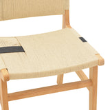 Scaun Julien din si sfoara 61x54x85 cm, Multicolor - Natural, 49x59 cm - Multicolor