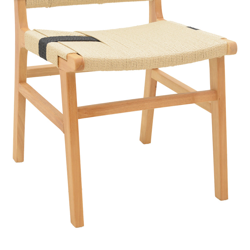 Scaun Julien din si sfoara 61x54x85 cm, Multicolor - Natural, 49x59 cm - Multicolor