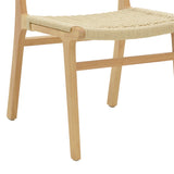 Scaun Julien din si sfoara 61x54x85 cm, Multicolor - Natural, 49x59 cm - Natural