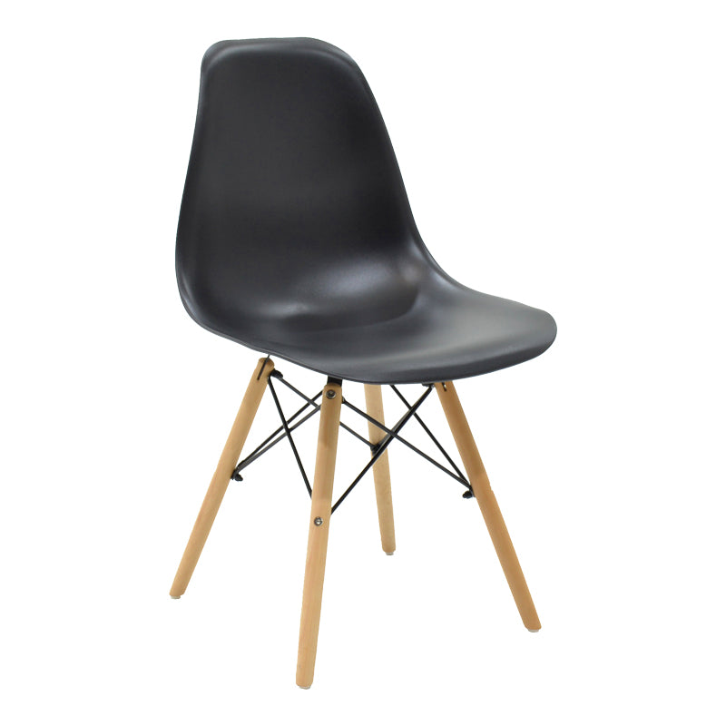 Scaun Julita, Metal, 46x52x81 cm - Negru