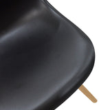 Scaun Julita, Metal, 46x52x81 cm - Negru