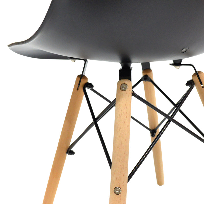 Scaun Julita, Metal, 46x52x81 cm - Negru