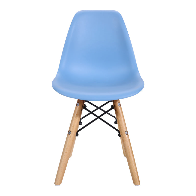 Scaun Julita pentru copii albastru si lemn de fag, Natural, 35x31x58 cm - Albastru