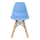 Scaun Julita pentru copii albastru si lemn de fag, Natural, 35x31x58 cm - Albastru