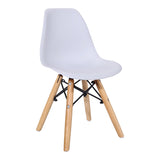 Scaun Julita pentru copii albastru si lemn de fag, Natural, 35x31x58 cm - Natural