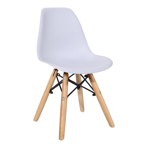 Scaun Julita pentru copii albastru si lemn de fag, Natural, 35x31x58 cm