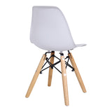 Scaun Julita pentru copii albastru si lemn de fag, Natural, 35x31x58 cm - Natural