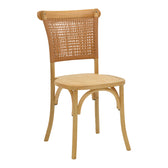 Scaun Karley lemn de fag Natural-scaun din ratan Natural 48x52x89 cm