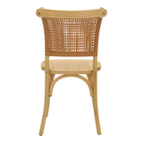 Scaun Karley lemn de fag Natural-scaun din ratan, Natural, 48x52x89 cm