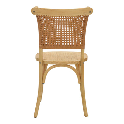 Scaun Karley lemn de fag Natural-scaun din ratan, Natural, 48x52x89 cm, foto produs