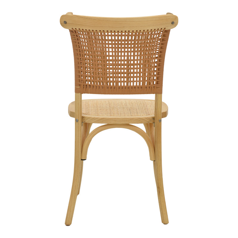 Scaun Karley lemn de fag Natural-scaun din ratan, Natural, 48x52x89 cm, foto produs