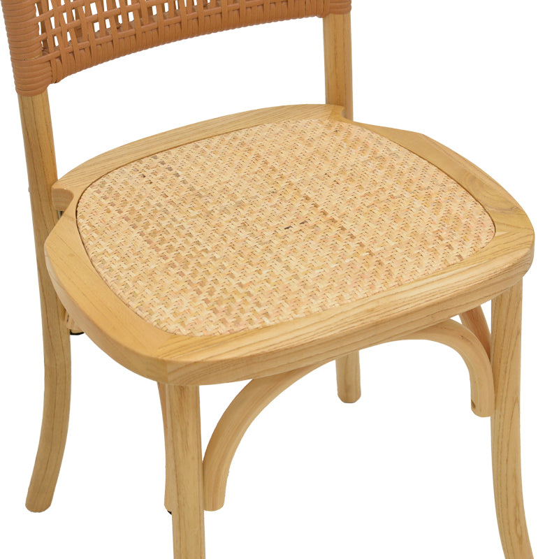 Scaun Karley lemn de fag Natural-scaun din ratan, Natural, 48x52x89 cm, foto produs 7